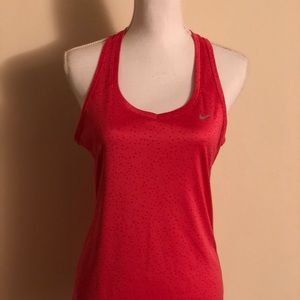 Nike Dry Fit Pink with Dots Workout Tank Top